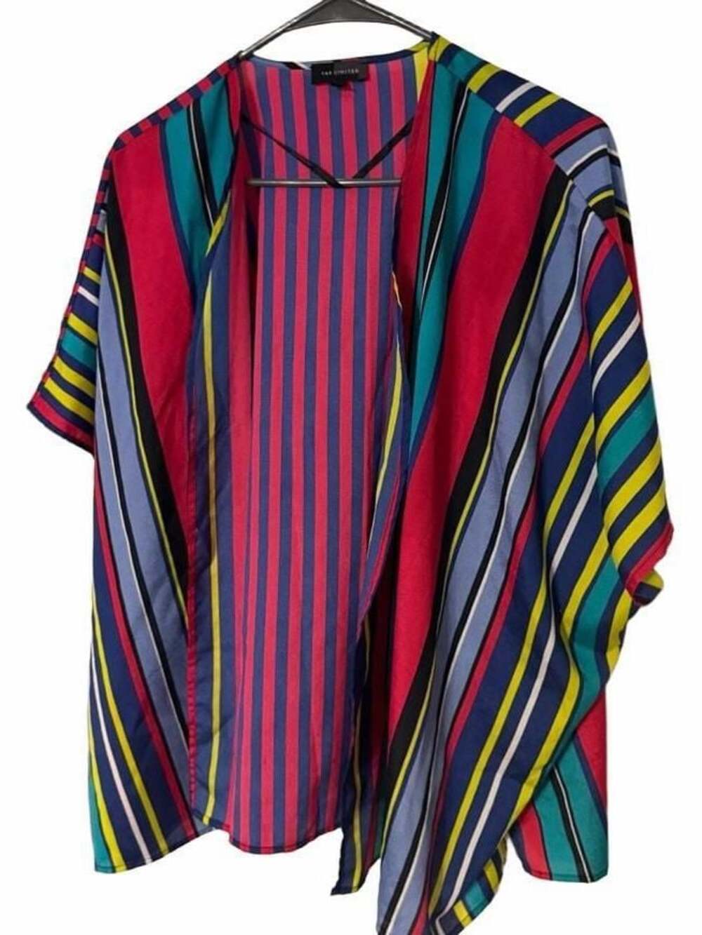 The Limited Short Sleeve Cover-Up - Striped : ,